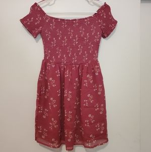 Abercrombie Off The Shoulder Smocked Dress